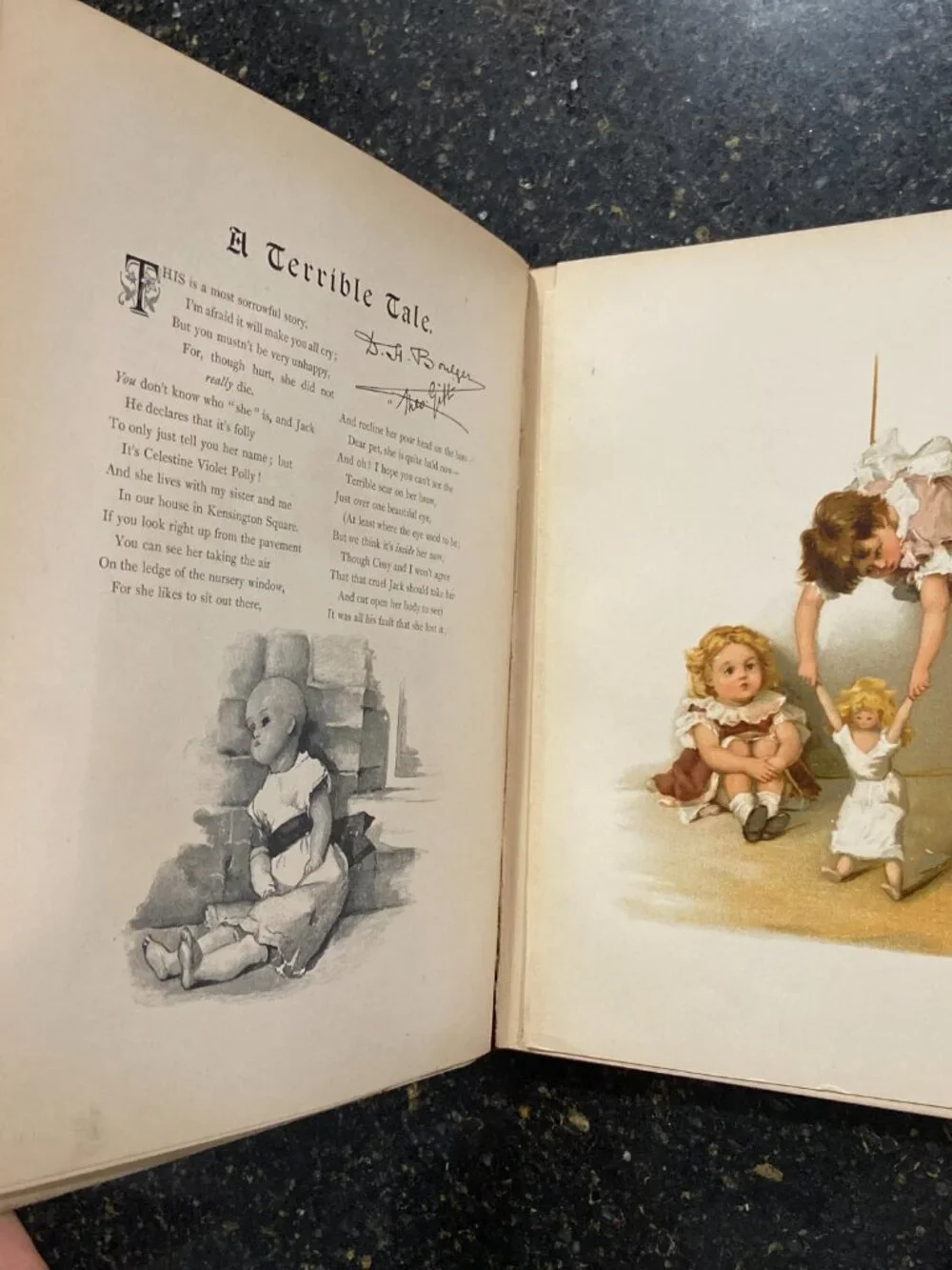 Victorian Chromolithograph Book, Marie Seymour Lucas Illustrations, Circa 1890,